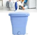Techmanistan 11L Capacity Mini Foldable Washing Machine and Washer Dryer Combo Machine, Folding Washing Machine Bucket, Portable Folding Semi-Automatic Washing Machine, Automatic Washer with Spin Dryer For Washing Clothes. 