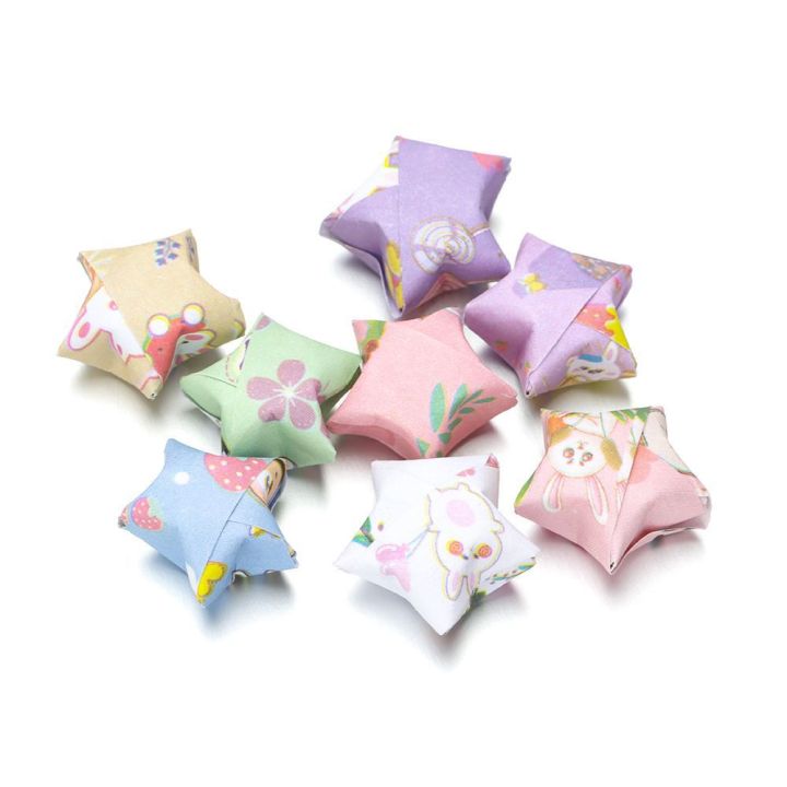 Household Kawaii Decoration Folding Paper Origami Arts Crafting DIY Origami Outer Space Craft Paper Simple Pattern Art Crafts Sky Stars Paper Origami Paper Paper Strip Star Origami