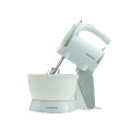 Kenwood Stand Mixer Hand Mixer (Electric Whisk) 300W With 2.4L Rotary Bowl, 5 Speeds + Turbo Button, Twin Stainless Steel Kneader And Beater For Mixing, Whipping, Whisking, Kneading Hmp22.000Wh White. 