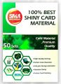 Set of (50) IBICO SMA Shiny PVC Card Material (Green Box) – 100% High-Quality A4 Size, White, 3.5 KG – Ideal for Printing and Card Production. 