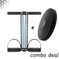 COMBO DEAL TWISTER EXERCISE MACHINE ABS ROTATING DISC AND DOUBLE SPRING TUMMY TRIMMER HOME GYM FITNESS EQIUPMENT. 