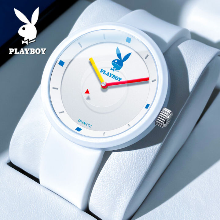 Play Boy Watch for Women Silicone Strap Korean Style Simple and Popular All Over the World  Authentic 30m Waterproof 3059