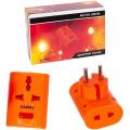 Multi 3 Pin Power Plug Travel Adapter Multi Shoe Plug Switch Sockets Extension Plug Converter Plug Socket With LED Light. 