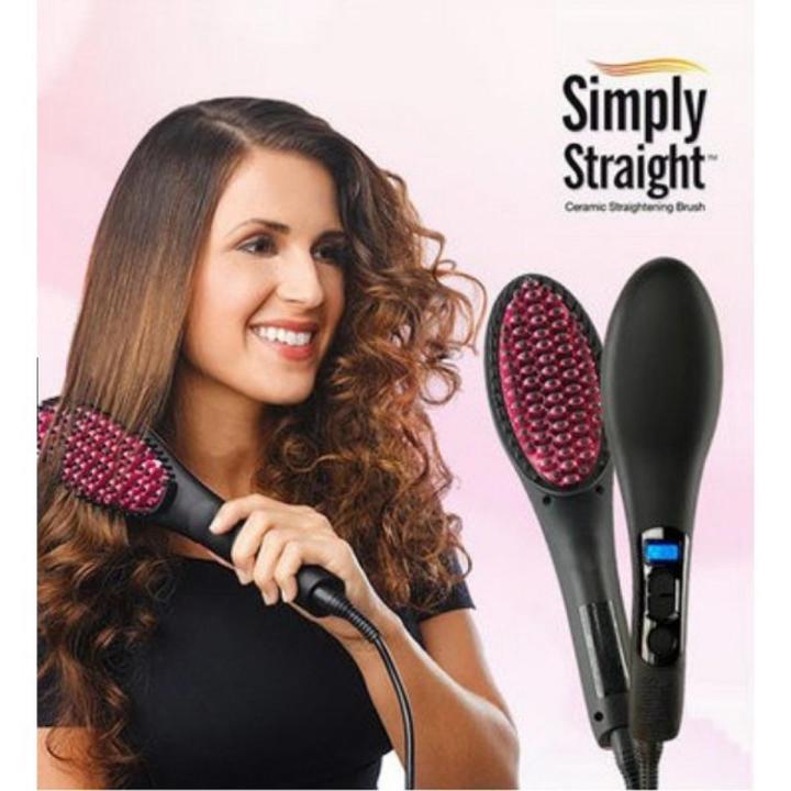 Electric Straight Hair Comb Magic Hair Comb Comb Negative Ion Comb Ion Hair Straightener Brush With Led Display Simply Hair brush Straightening Irons