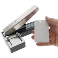 Brady Desktop Stapler Style Slot Punch – Heavy Duty ID Badge Punch for PVC, Laminated & Plastic Cards. 