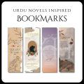 Urdu Novels Bookmarks Set of 4 Inspired by Amr bail | Namal | Jannat kay pattay | Ishq Aatish | Bookmarks for Novels, Books and Quran | Bookish Gift Idea | Book quotes. 