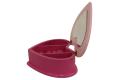 Wooden Heart Shaped Jewelry Box Pink (10509). 