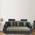 Sofa Combed Aram Design  3 Seater Stylish Dholki with Dutble ARM Black Check  & Colour Can be Customised {{ Special offer } Available. 