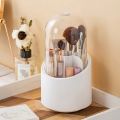 360 Degree Rotating Makeup Brush Holders with Clear Lid,Brush Storage Dust Proof Box Makeup Organizer for Bathroom, Vanity, Makeup Container. 