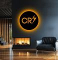 Cristiano Ronaldo CR7 LED Logo wall lamp, Led wall lamp for Football Lovers, Wall Night lamp CR7 Lovers. 