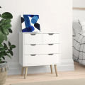 Victoria Lalani 4 Drawer 60Cm W Chest Of Drawers, Beautiful new Design With 4 Wooden Legs. 