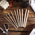 100 Pieces Dowel Rods Wooden Dowel Rod Craft Wood1/8,3/16,1/4,5/16,3/8X6Inch Sticks for Crafting DIY Wedding Ribbon Wand. 