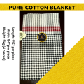 Cotton 4 Pcs Throws  with width 54 Inches and Length 115 Inches. 