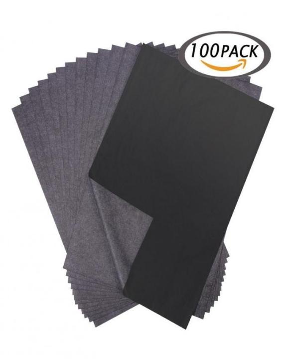 100 Sheets - Carbon Transfer Tracing Paper- Black