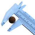 Plastic Vernier Caliber 150mm Calipers Measuring Instrument Handle Tool Double Scale Sliding Measurement Ruler for Students-white B. 