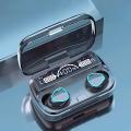M10 TWS Bluetooth earphones - earbuds - 3500mAh charging box - waterproof earbuds - touch with microphone (original) - compatible to All devices. 