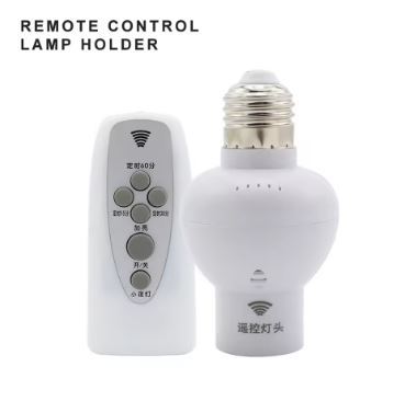 Wireless Remote Control E27 Bulb Socket 5-10M Control Distance Bulb ...