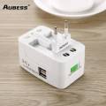 Universal Adaptor All In One AU / UK / US / EU 3A-10 (A) 110-250 (V) Conversion Socket AC Power Plug Charger Adapter Converter. 