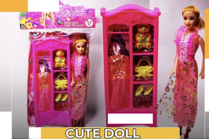 Beautiful Doll Girl Fashion Doll Set
