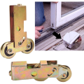 2Pcs Sliding Patio Door Rollers,Ball Wheel Bearing Rear Adjustable Sliding Door Wheel Replacement for Sliding Glass Door Durable Easy to Use. 