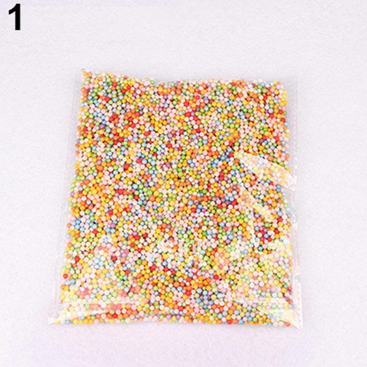 Assorted Colors Craft Styrofoam Filler Foam Mini Beads Kids DIY Jewelry ...