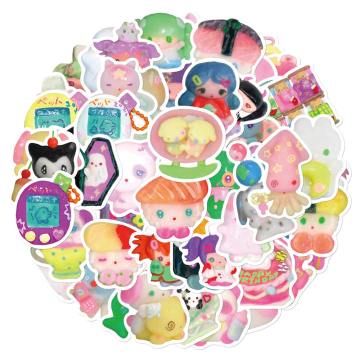 56%20Cute%20Cartoon%20Clay%20Avatar%20Stickers%20Phone%20Cases%20Hand%20Ledger%20Computer%20iPad%20Decoration%20Waterproof%20DIY%20Stickers%20-%20Image%205