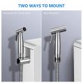 Muslim shower Toilet shower Steel Only handle Brown Silver Black Golden with and with out pipe chain Stainless steel hand shower or bathroom, washroom kitchen set with holder, hook Shattaf shower Back Push shower Head high pressure water look alike VRH. 