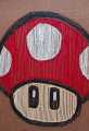 Hand made  Mario mushroom Rug. 