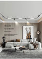 【Miga Plaza】LED Magnetic track  light design modern recessed magnetic Led rail light system / 48V safe surface and embedd install. 