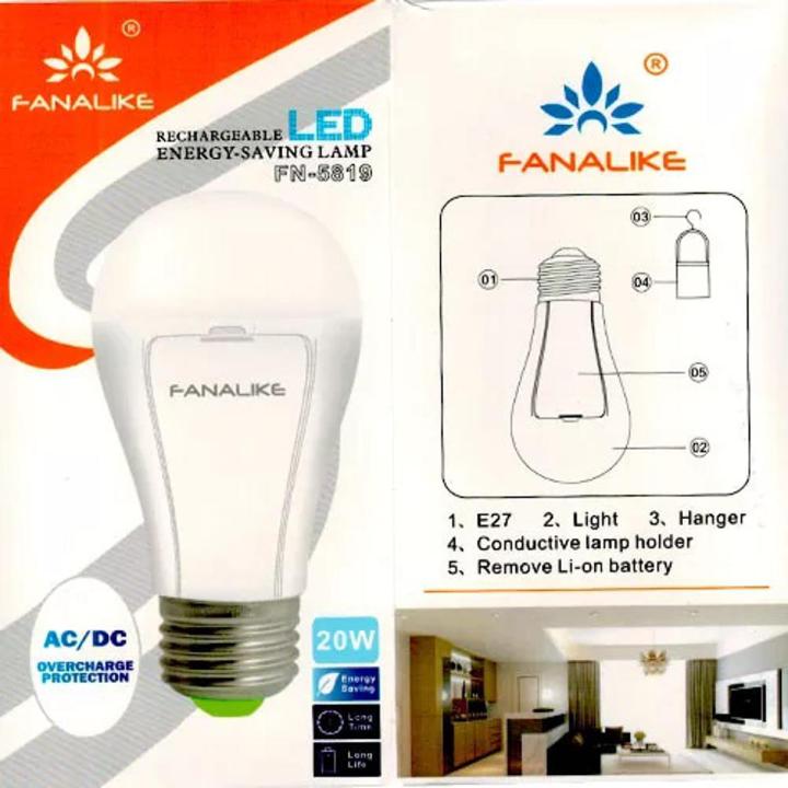 Rechargeable LED bulb ENERGY-SAVING LAMP Light for Home Hiking Camping Fishing Fanalike FN-5819