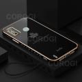 For Tecno Spark 6 Go / Tecno Spark Go 2020 Back Cover Luxury 6D Plating Maple Leaf Side Pattern Soft Silicone Square Mobile Phone Case. 