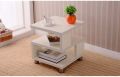Skyrise sofa modern end side coffee table with storage shelf living room furniture in Ready To Assemble Form. 