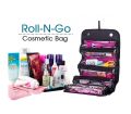 Travel Roll-up Makeup Case Organizer Hanging Foldable Cosmetic Pouch Toiletry Bag Black. 
