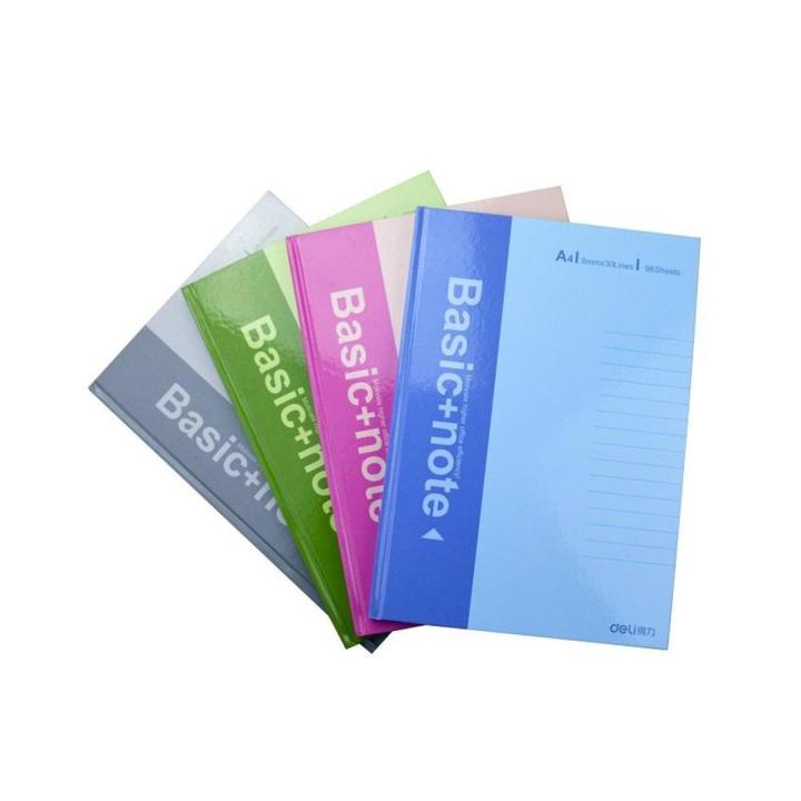 Basic+Note Hard Cover Narrow Line Note Book - 8mm X 21 Lines - 98 Sheets - A5 Size - Grey