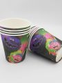 TROLLS THEME PAPER CUPS PACK OF 10 PAPER CUPS. 