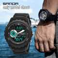 ORIGINAL WATCH  ANALOG ND DIGITAL DUAL TIME  DATE TIME ALARM STOP WATCH. 
