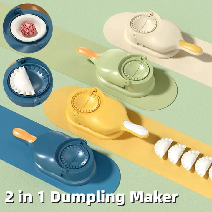 Dumpling Maker, 2 in 1 Samosa & Pastry Dough Maker with Box, Dumpling Mold, Samosa Dough Maker Machine, Dumplings Making Machine for Kitchen, Kitchen Accessories