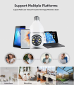 wifi security PTZ camera 2MP 1080P HD IP wifi camera v380 pro app 360 rotation Day and night full colour HD camera. 