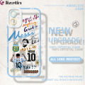 Jizetin for Samsung A05 Back Cover Crystal Transparent Football Star For Boys Soft Full Camera Cover Protection Phone Cases. 