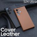 Original Elegant Leather Case For Samsung Galaxy S24 Ultra Camera Lens Full Protective Slim Cover For Galaxy S23 Ultra S22 Ultra. 