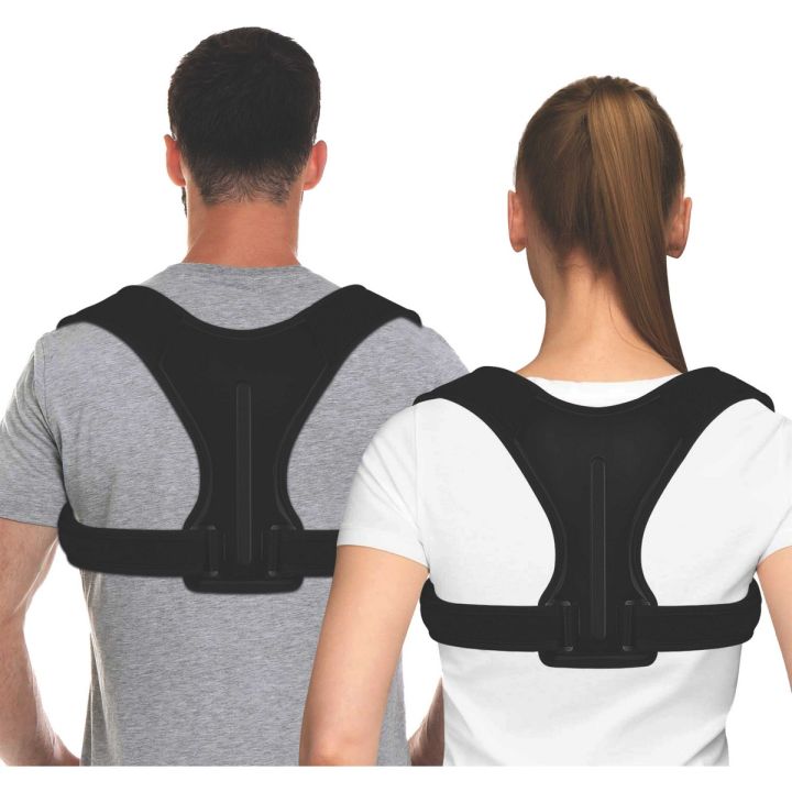 Adjustable Back Posture Corrector by J-Kare, Unisex Back Lumbar Support, Back Brace, Back Pain, Posture Brace with Adjustable Straps