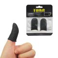 Thumb Gloves for Gaming - Finger Sleeve Touch Screen - Finger Gloves Anti-Sweat Breathable - Thumb Gloves Sleeves for PUBG and Free Fire Finger Gloves - 2 Gloves Black Colour - Smooth Gaming Gloves. 
