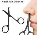 Small and Manual Stainless Steel Nose Hair Cut Round Head Scissor. 