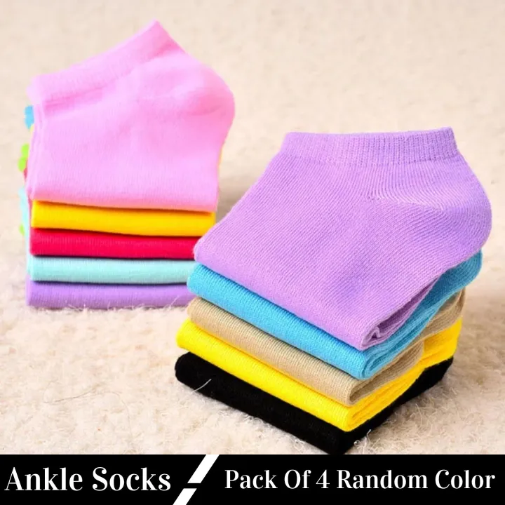 Pack%20Of%204%20Pairs%20%20Ankle%20Socks%20For%20Men%20Women%20-%20Random%20colors%20-%20Image%203