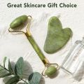 Gua Sha Facial Tools & Jade Roller Set for Skin Care, Reduce Puffiness and Improve Wrinkles, Guasha Tool for Face, Gua Sha Stone Self Care Gift for Woman Man. 