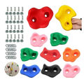 Rock Climbing Holds Set Wall Climbing Stone Rock Mount Hold Grips for Kids – 10 Pcs Set. 