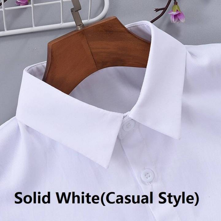 【KuaKe Mall】Denim Men Fake Collar Shirt Fake False Collar Men Blue Male White Detachable Shirts Nep Kraag Neckwear