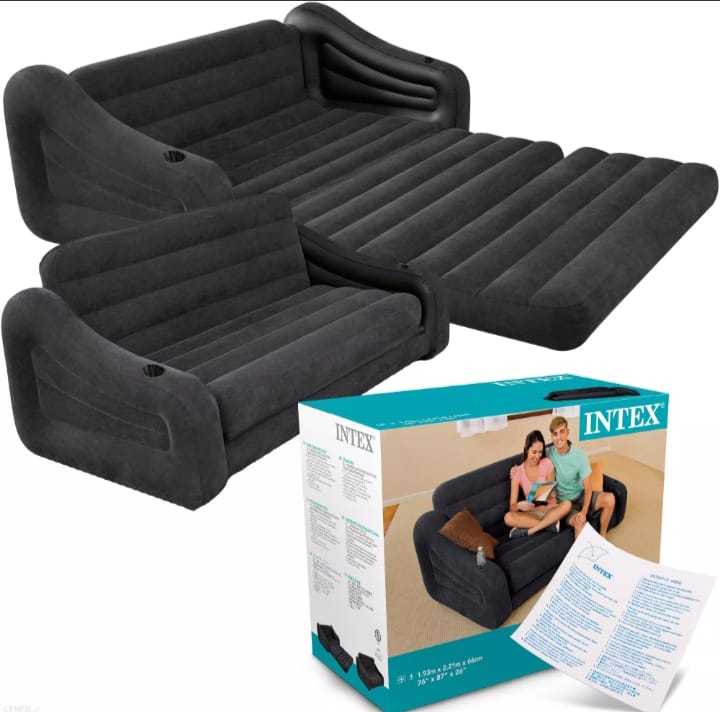 Intex 68566NP inflatable Pull Out Sofa 2in 1 | Daraz.pk