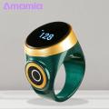 Smart Ring Counter Clicker Waterproof Digital Tally Counter Ring with Time Reminder Rechargeable Finger Counter for Easy Tracking Adjustable Smart Design Electronic Counter Clicker. 