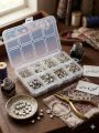 Complete DIY Jewelry Making Kit - 2-Box Luxury Bead Set with Gold & Silver Charms, Alphabet Beads, Wire & Tools _KS. 